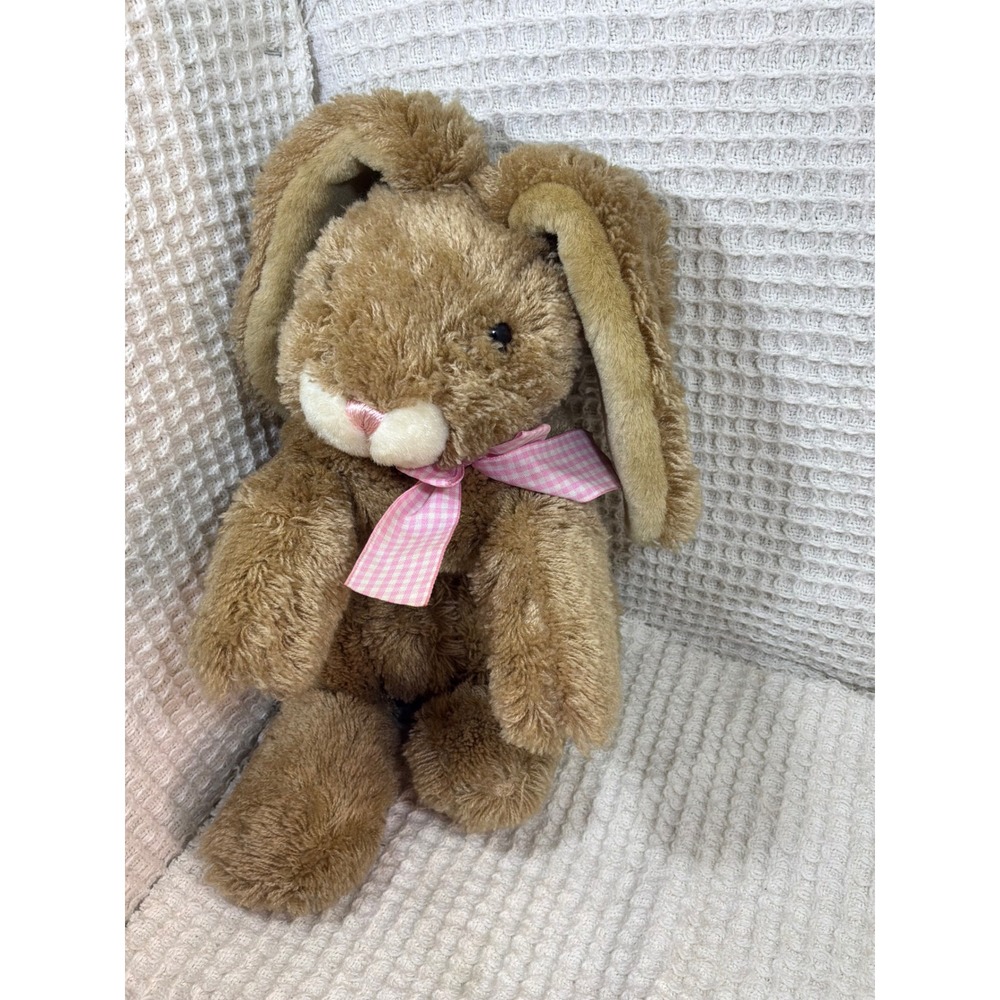 Cottagecore Kids Chosun International Plush Bunny Rabbit Small Brown Pink